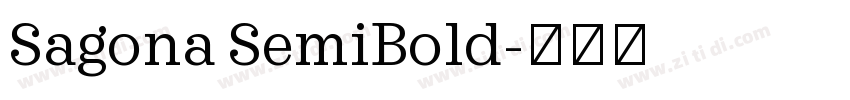 Sagona SemiBold字体转换